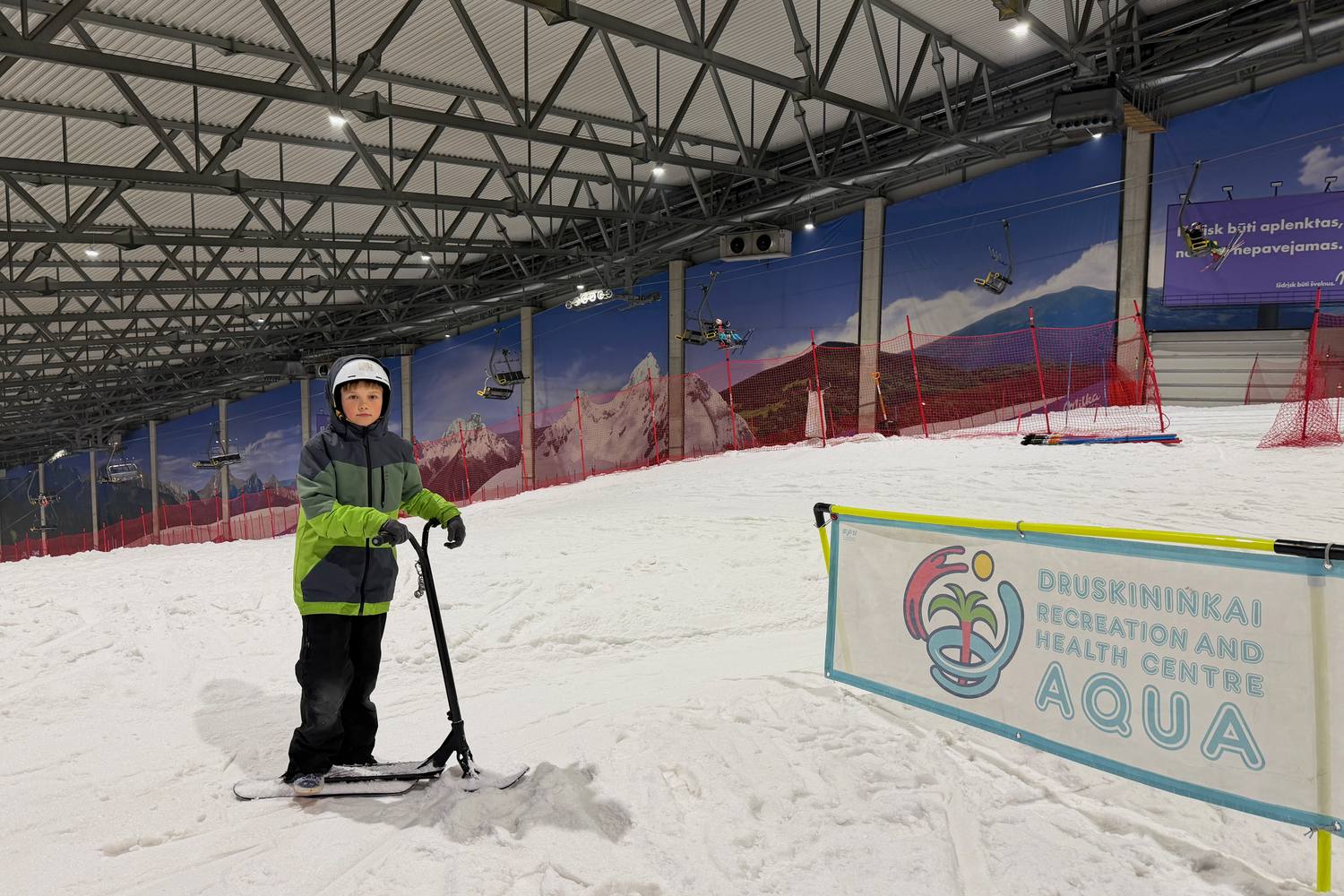 snow arena druskininkai snow scooter rinteessa